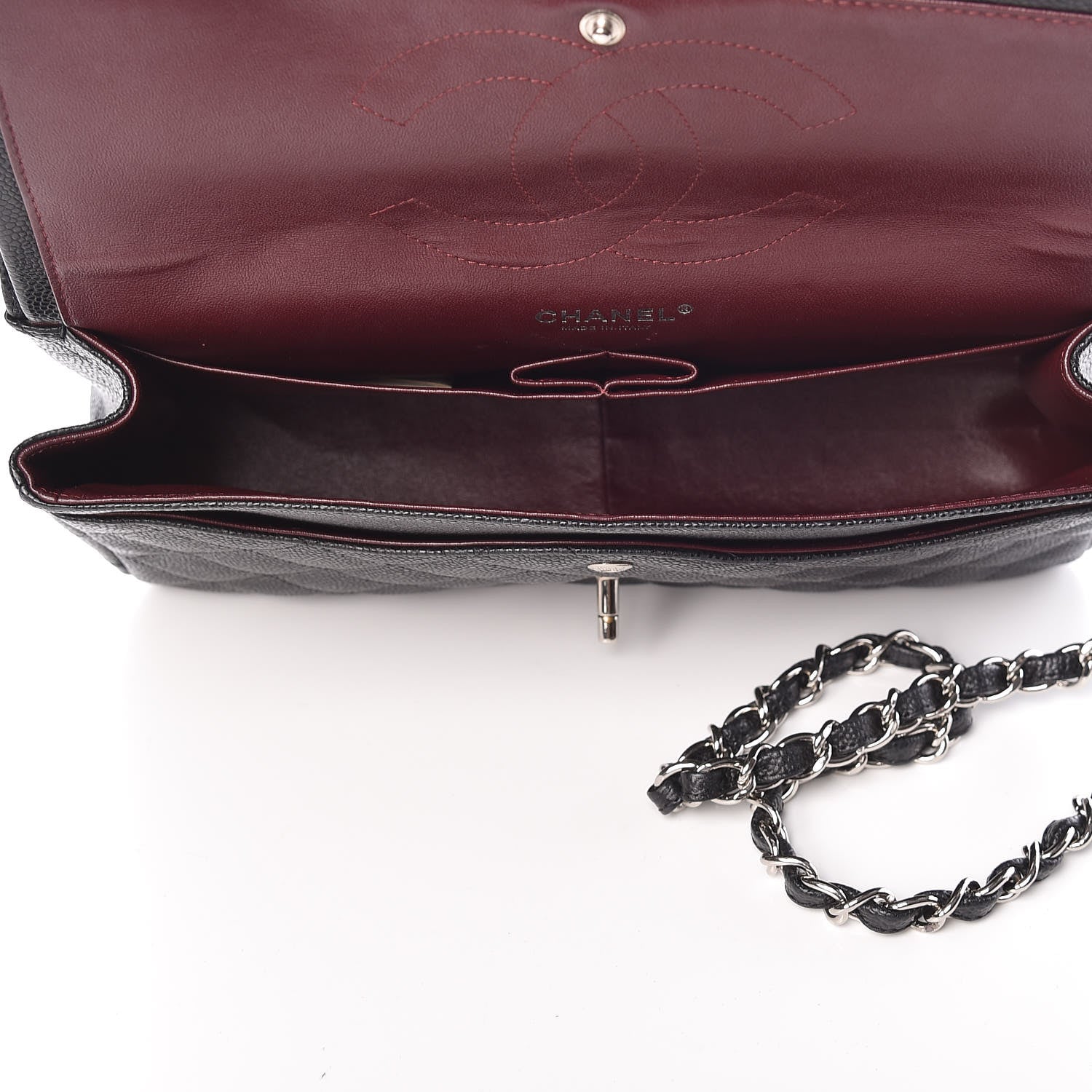 Chanel Caviar Quilted Jumbo Double Flap Black 5 of 9