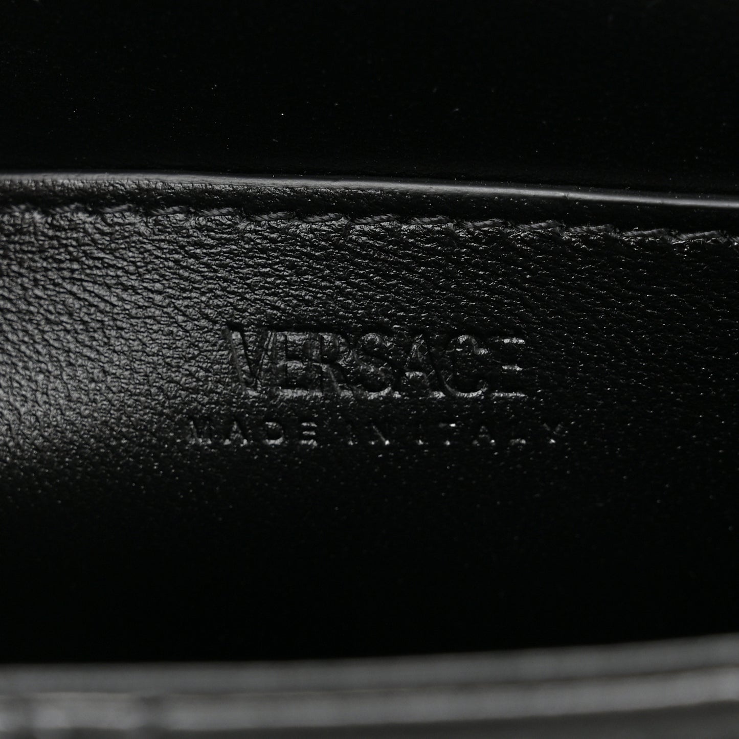 Calfskin Quilted Greca Goddess Shoulder Bag Black