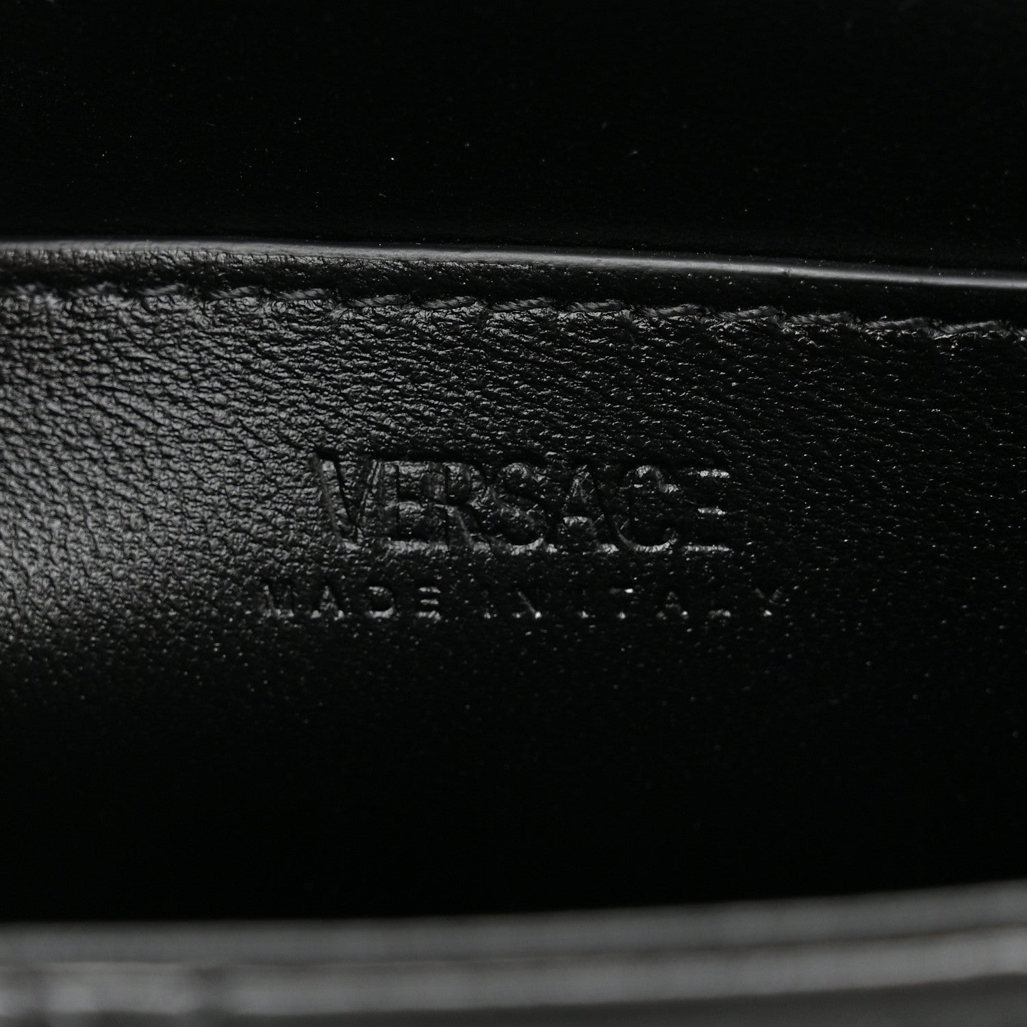 Versace Calfskin Quilted Greca Goddess Shoulder Bag Black 6 of 10