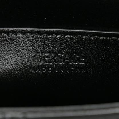 Versace Calfskin Quilted Greca Goddess Shoulder Bag Black 6 of 10