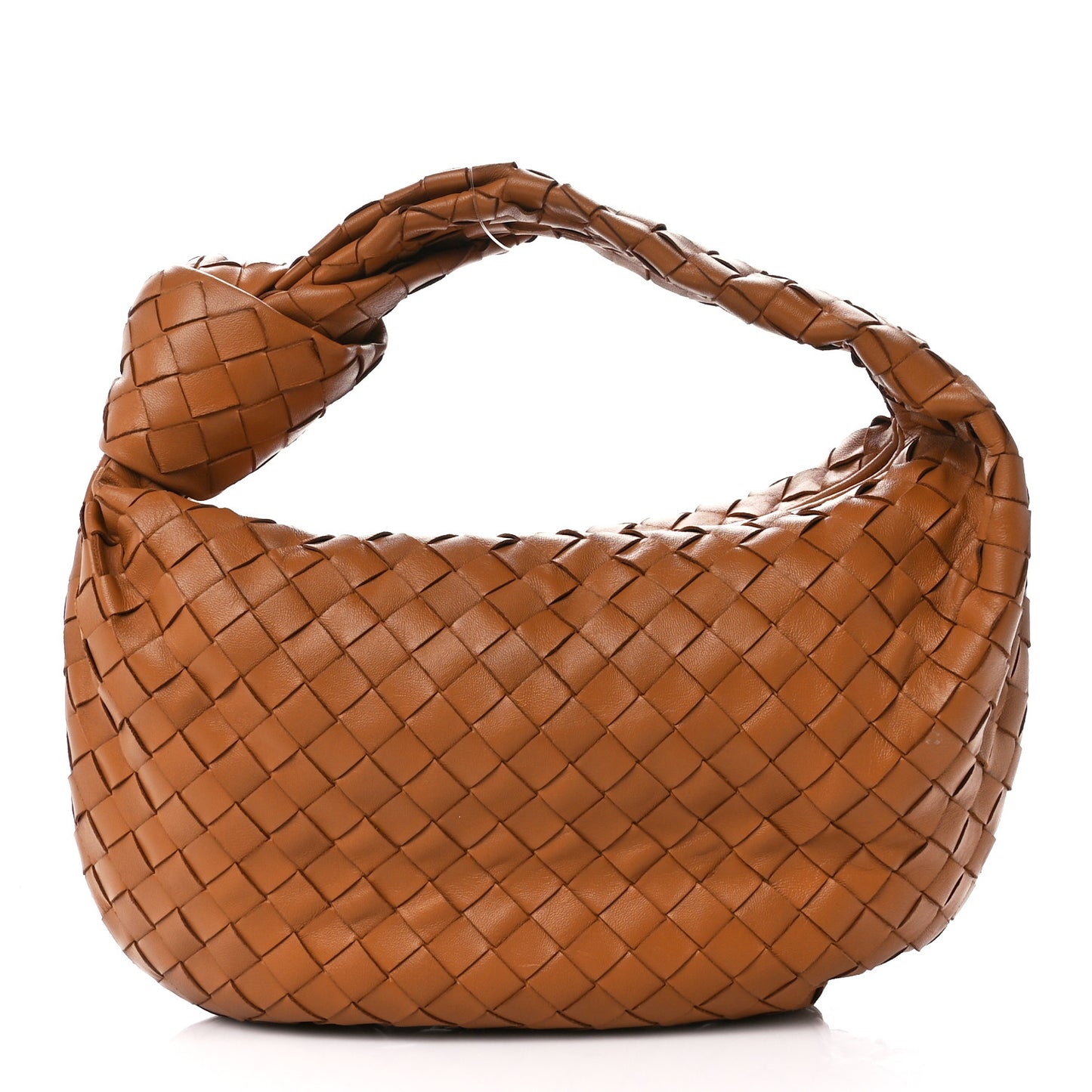Nappa Intrecciato Teen Jodie Hobo Caramel