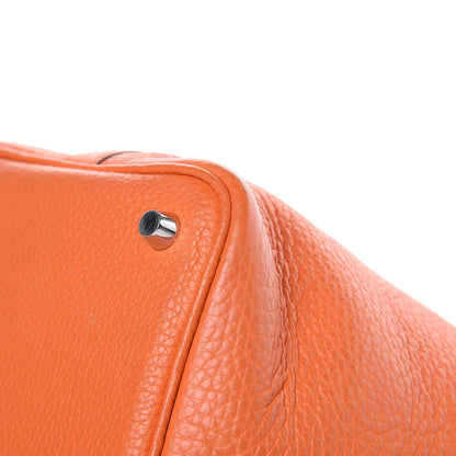 Hermes Taurillon Clemence Picotin Lock 18 PM Orange 12 of 14