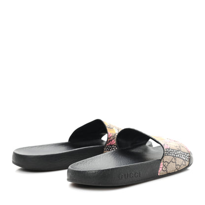 Gucci GG Supreme Monogram Bengal Slide Sandals 39 Beige Pink 5 of 8