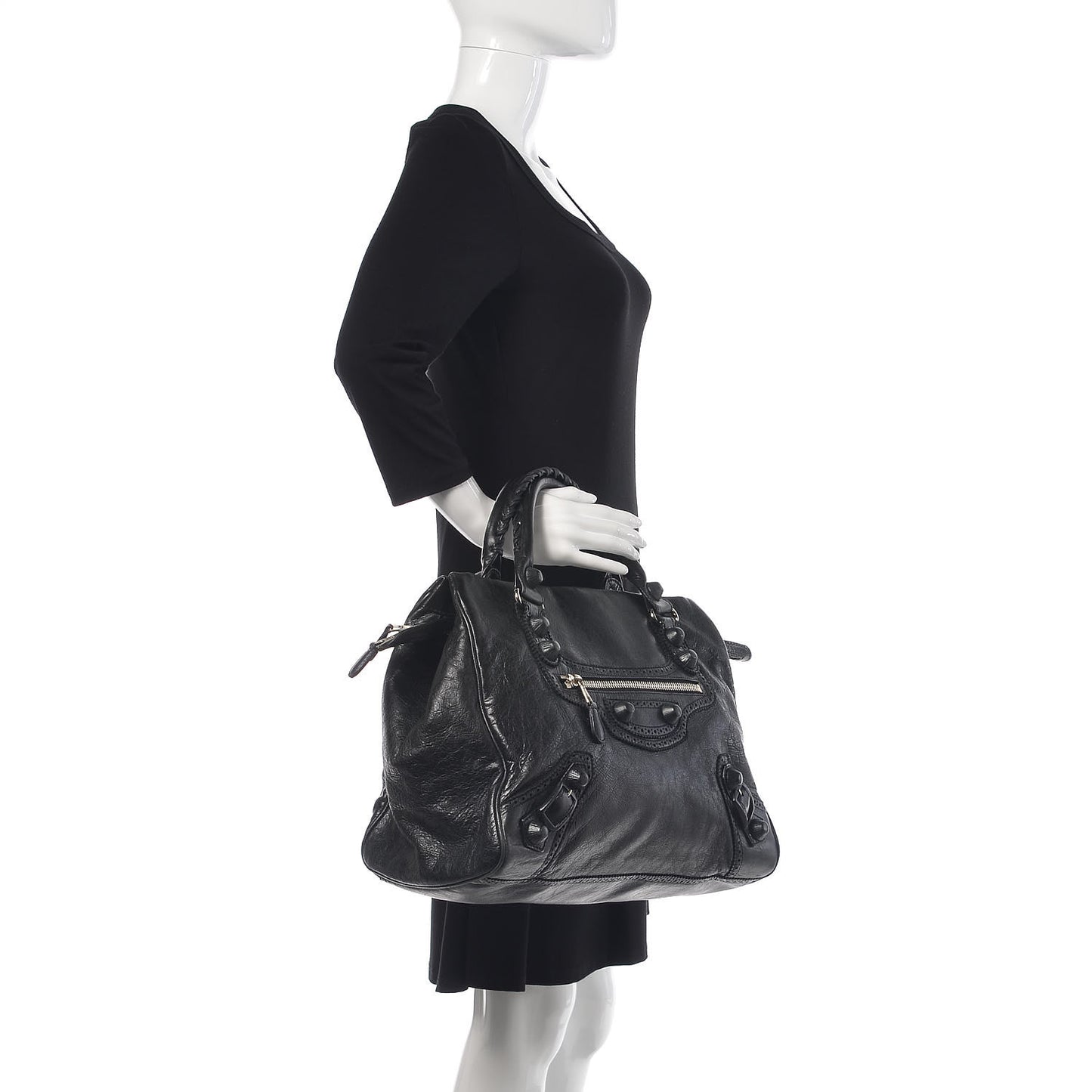 Agneau Giant Brogues Hardware Mid Day Black