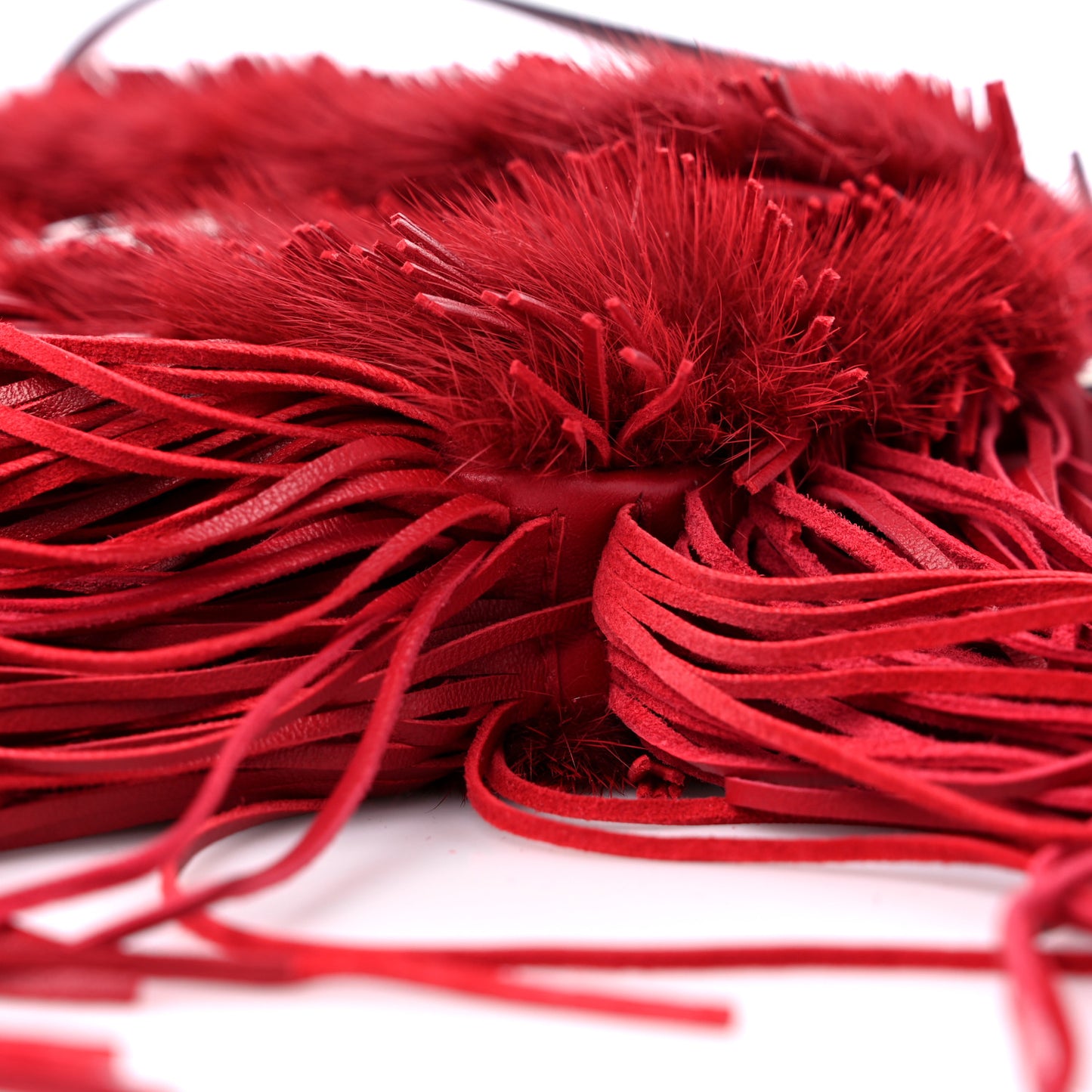 Mink Fringe Micro Baguette Fragolia