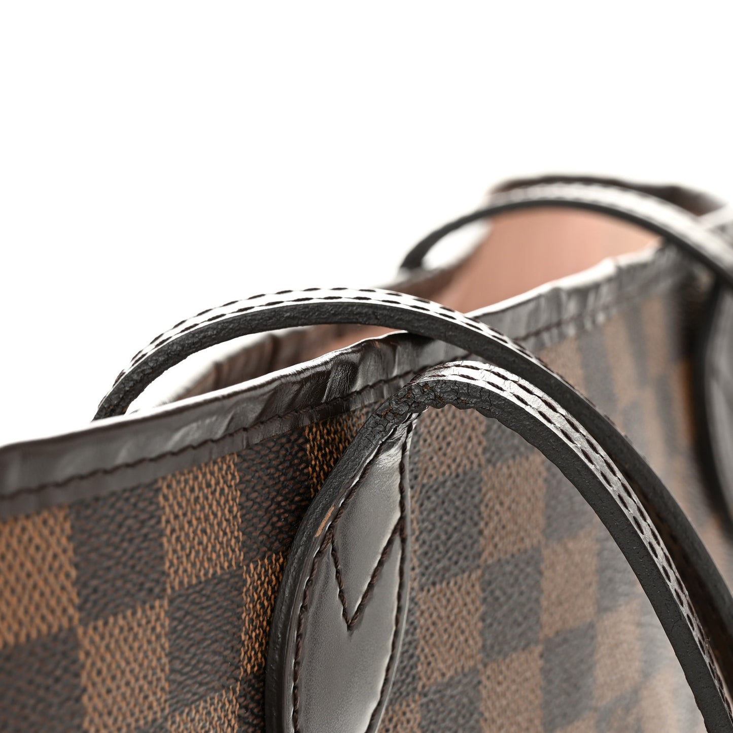 Damier Ebene Neo Neverfull MM Rose Ballerine