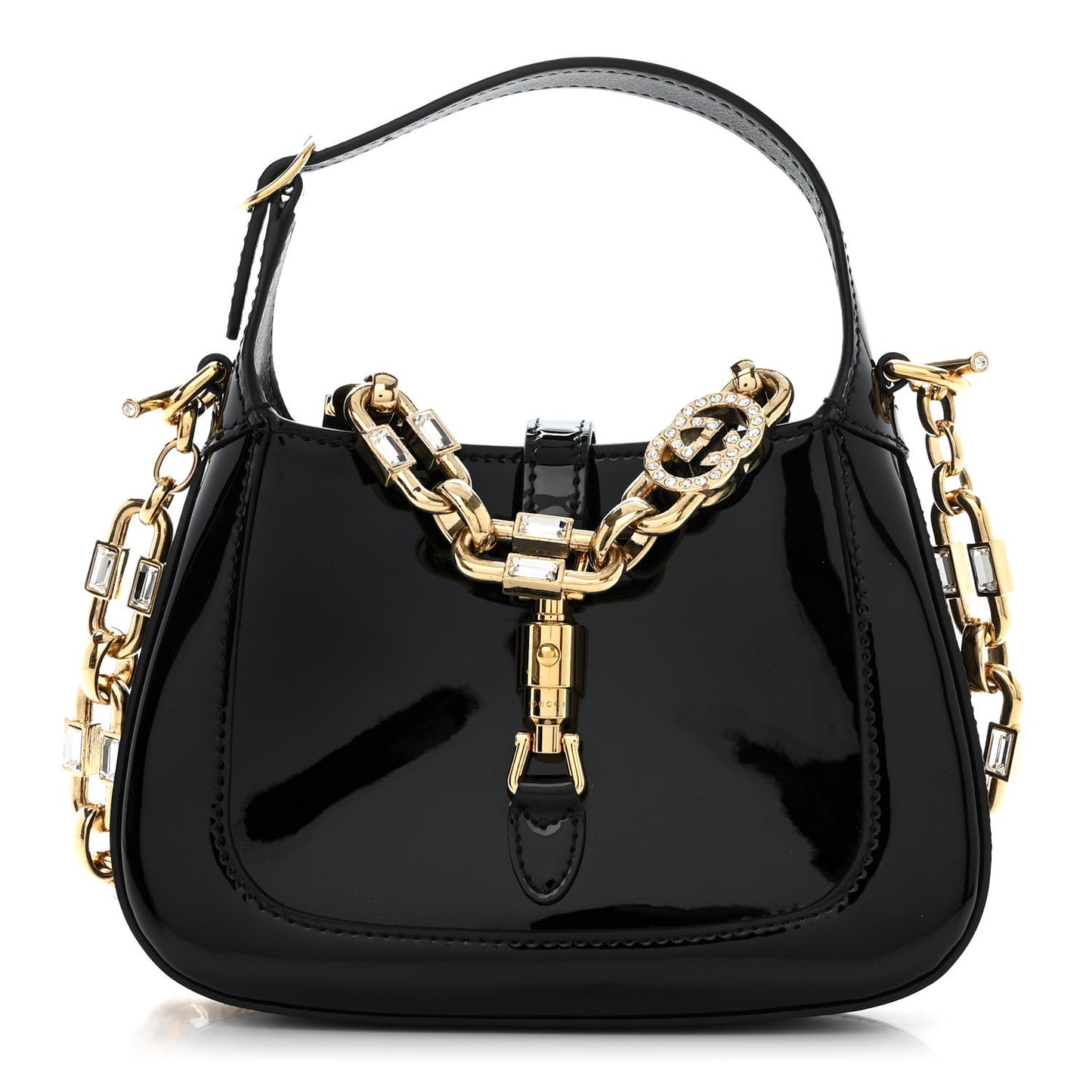 Patent Mini Jackie 1961 Crystal Hobo Black