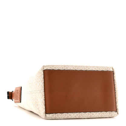 Loewe Jacquard Anagram Calfskin Small Cubi Bag Ecru Tan 4 of 9