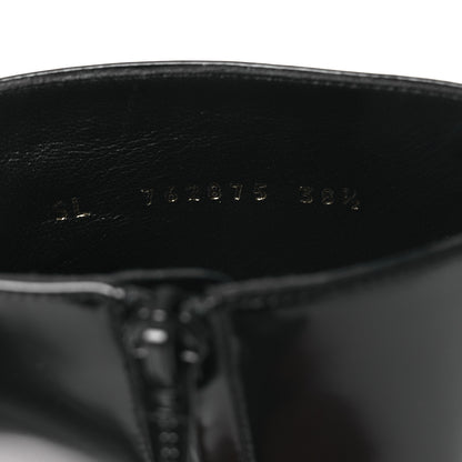 Saint Laurent Vitello Marilyn Betty 70 Ankle Zip Boots 38.5 Black 10 of 10