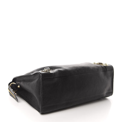 Balenciaga Chevre Gold Metallic Edge Hardware City Black 4 of 10