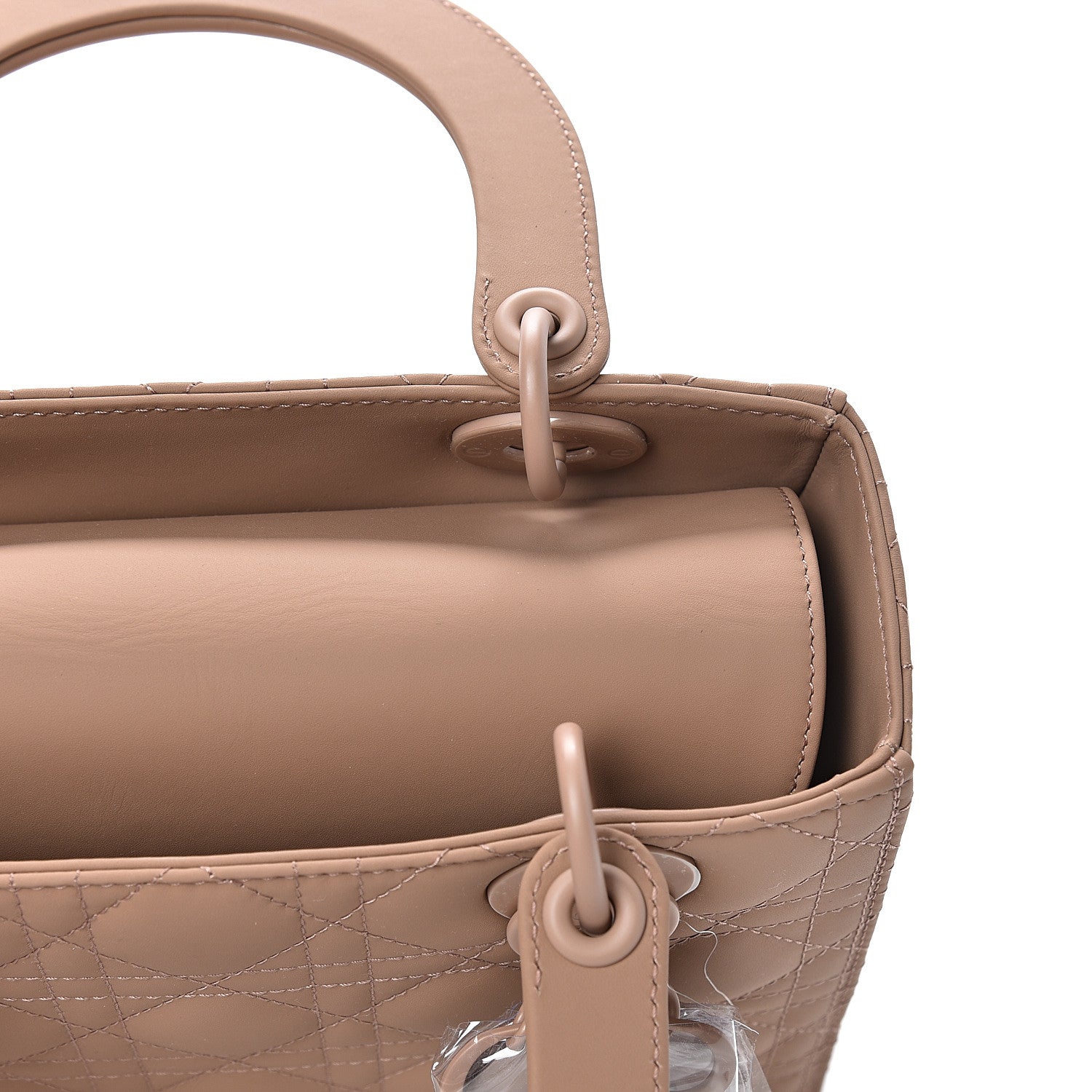 Christian Dior Ultra Matte Calfskin Cannage Medium Lady Dior Beige 11 of 12