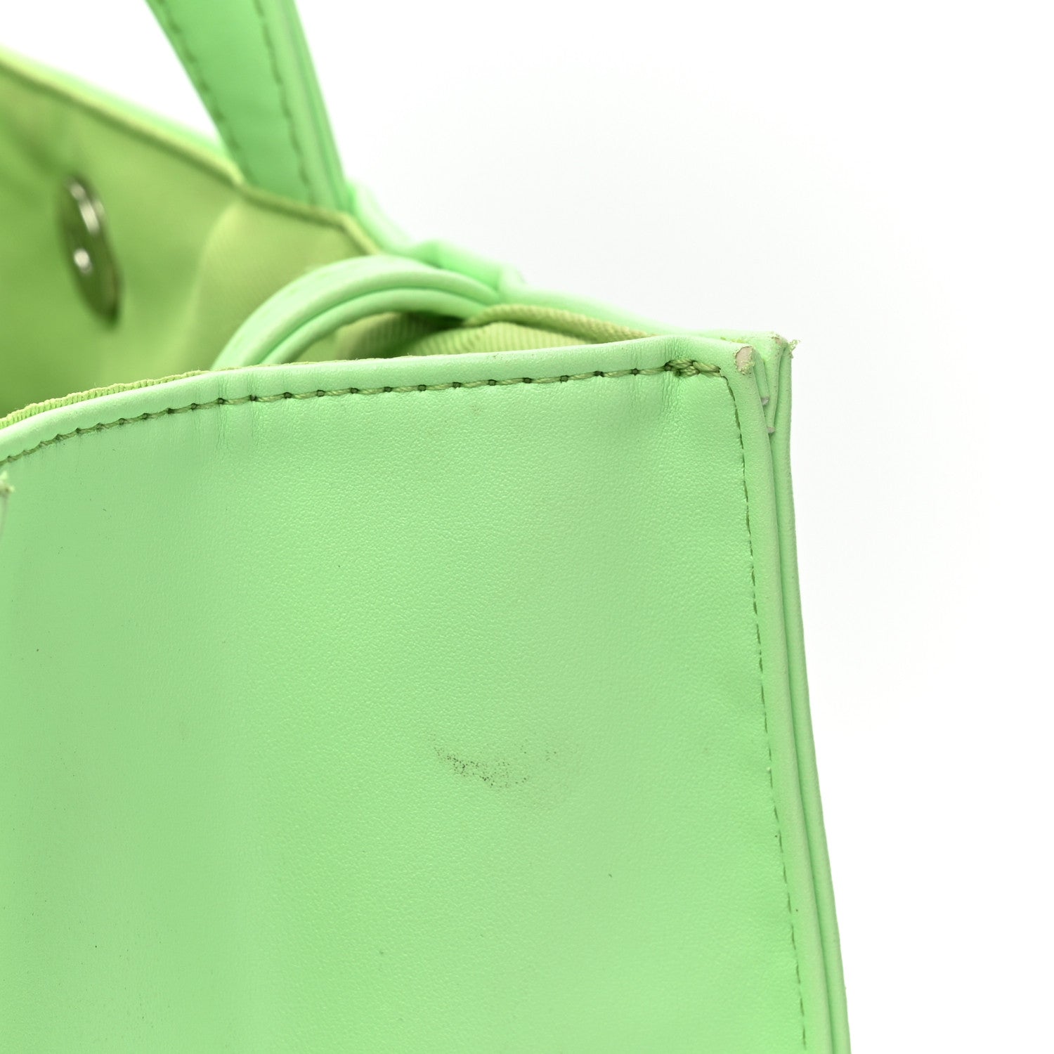 Telfar Vegan Leather Medium Shopping Bag Double Mint 17 of 17