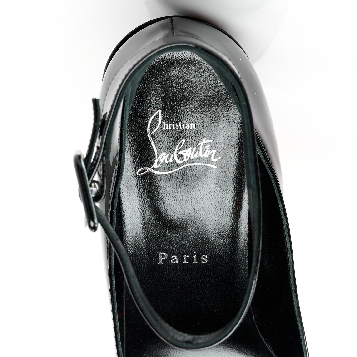 Christian Louboutin Patent Calfskin So Sab 85 Pumps 39.5 Black 7 of 8