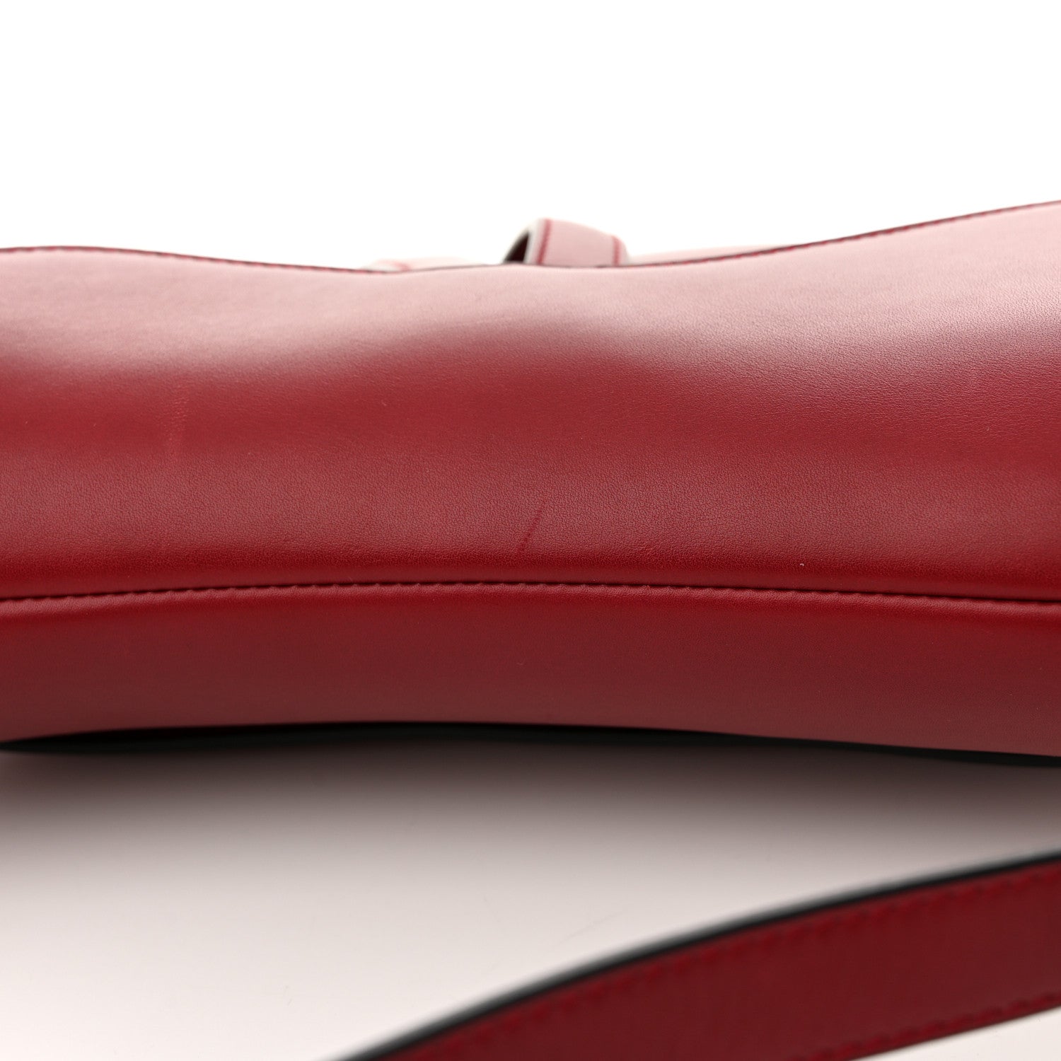 Christian Dior Calfskin Saddle Bag Scarlet 11 of 12