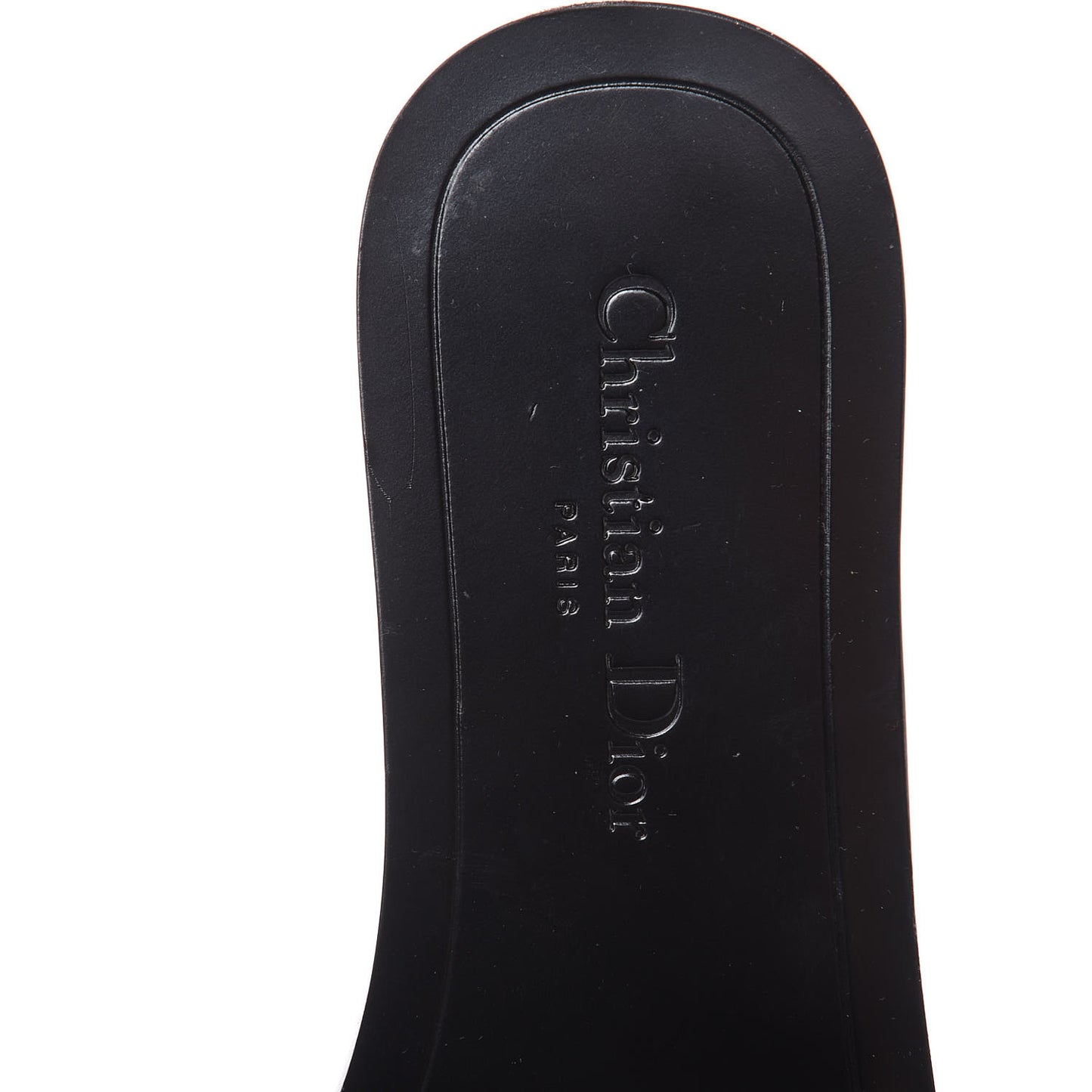 Calfskin Dio(r)evolution 10mm Slide Sandals 37.5 Off White