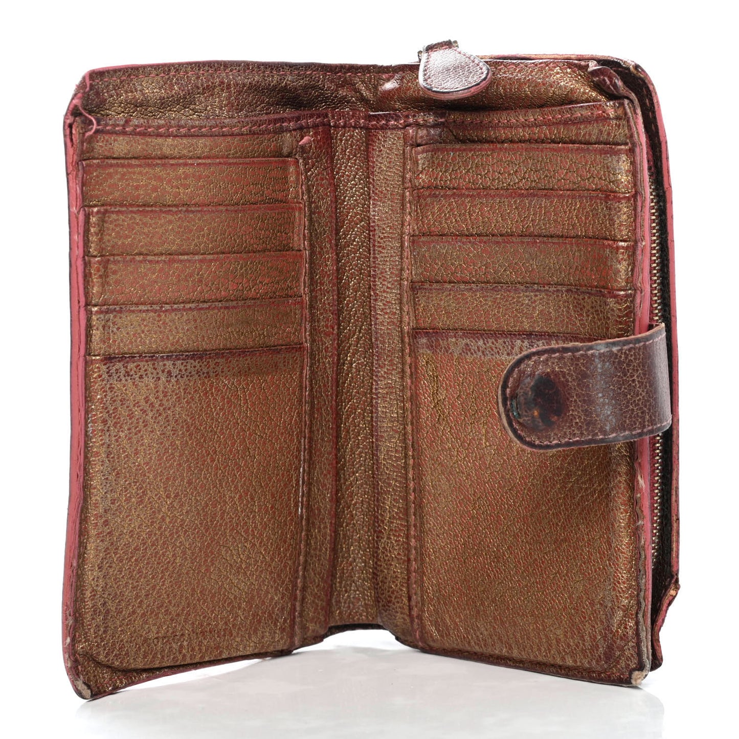 Nappa Intrecciato Continental Snap Wallet