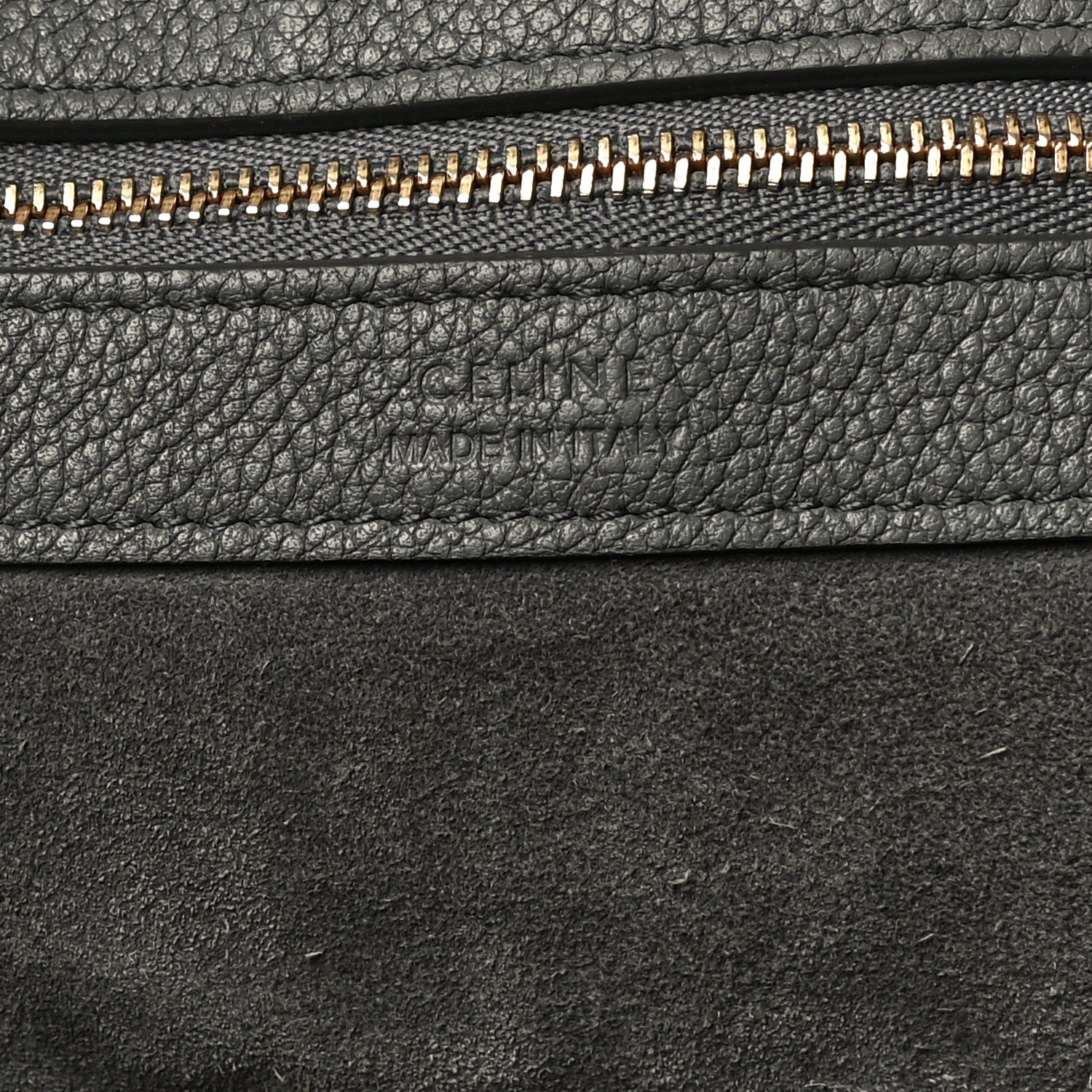 Celine Soft Grained Calfskin Small Belt Cabas Phantom Grey 6 of 15