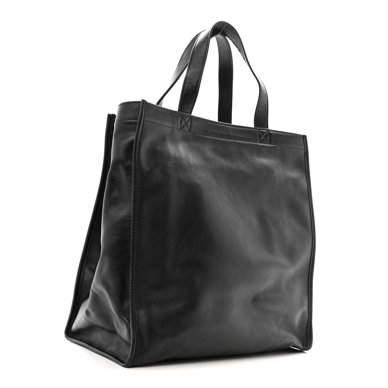 Balenciaga Calfskin Kittens Market Shopper Black 3 of 15