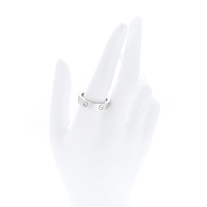 Cartier 18K White Gold 3 Diamond 5.5mm LOVE Ring 61 9.5 2 of 6