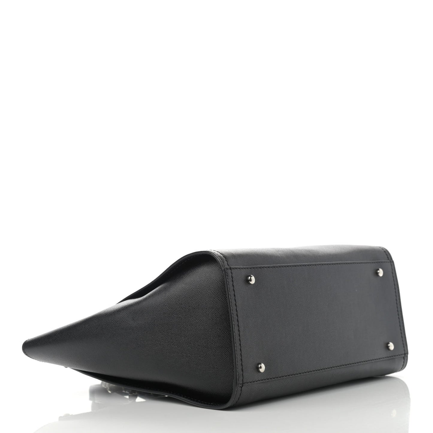 Caviar Small Studded Deauville Tote Black