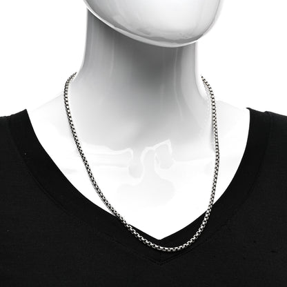 David Yurman Sterling Silver 2.7mm Small Box Chain Necklace 22" 2 of 4
