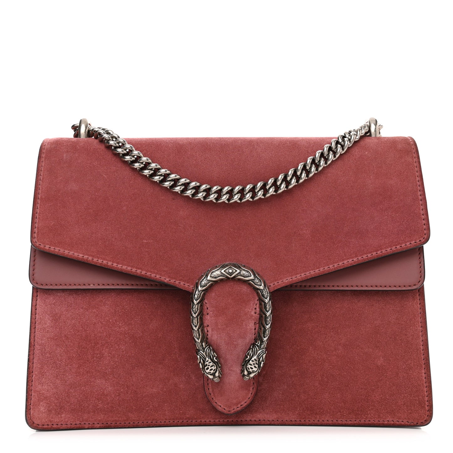 Suede Cudu Vitello Velvet Dionysus Shoulder Bag Dry Rose