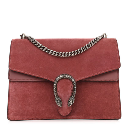 Gucci Suede Cudu Vitello Velvet Dionysus Shoulder Bag Dry Rose 1 of 14