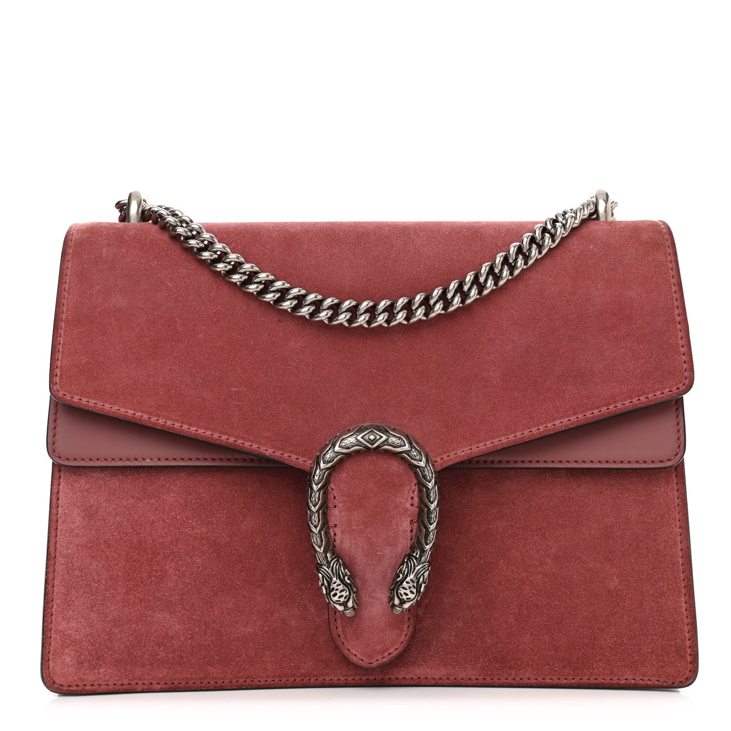Gucci Suede Cudu Vitello Velvet Dionysus Shoulder Bag Dry Rose 1 of 14