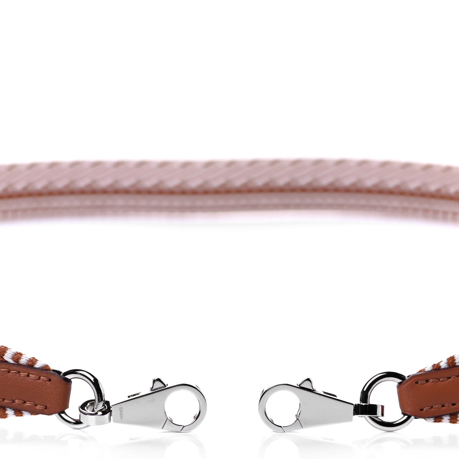 Hermes Toile Swift 25mm Sangle Cavale Shoulder Strap Ecru Beige Gold 3 of 6