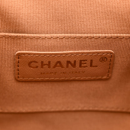 Chanel Lambskin Quilted Small Duma Drawstring Backpack Brown 6 of 10