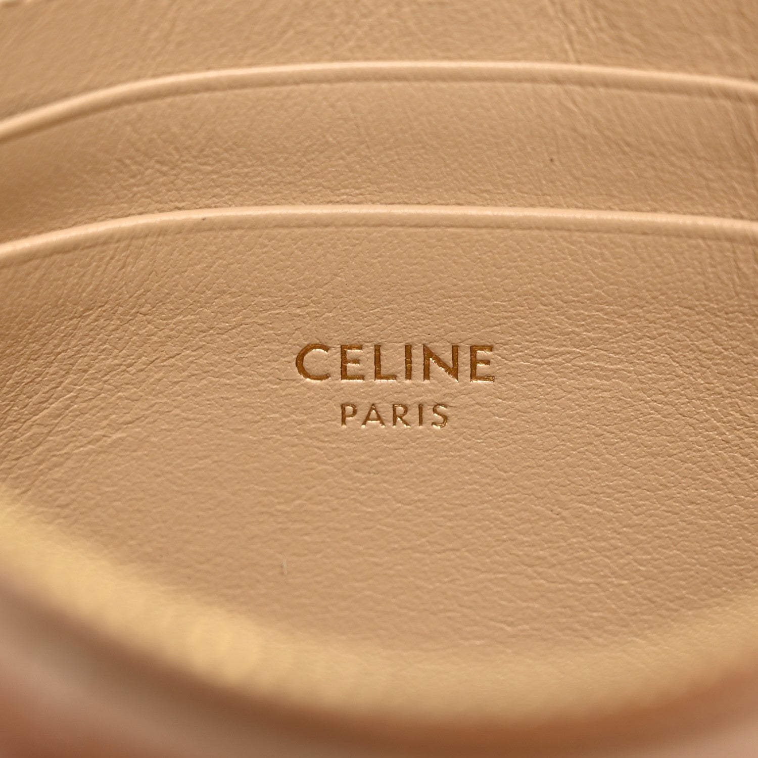 Celine Calfskin Quilted C Charm Coin Card Pouch Nude 6 of 11