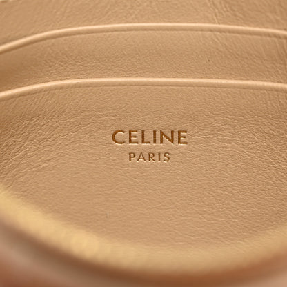 Celine Calfskin Quilted C Charm Coin Card Pouch Nude 6 of 11