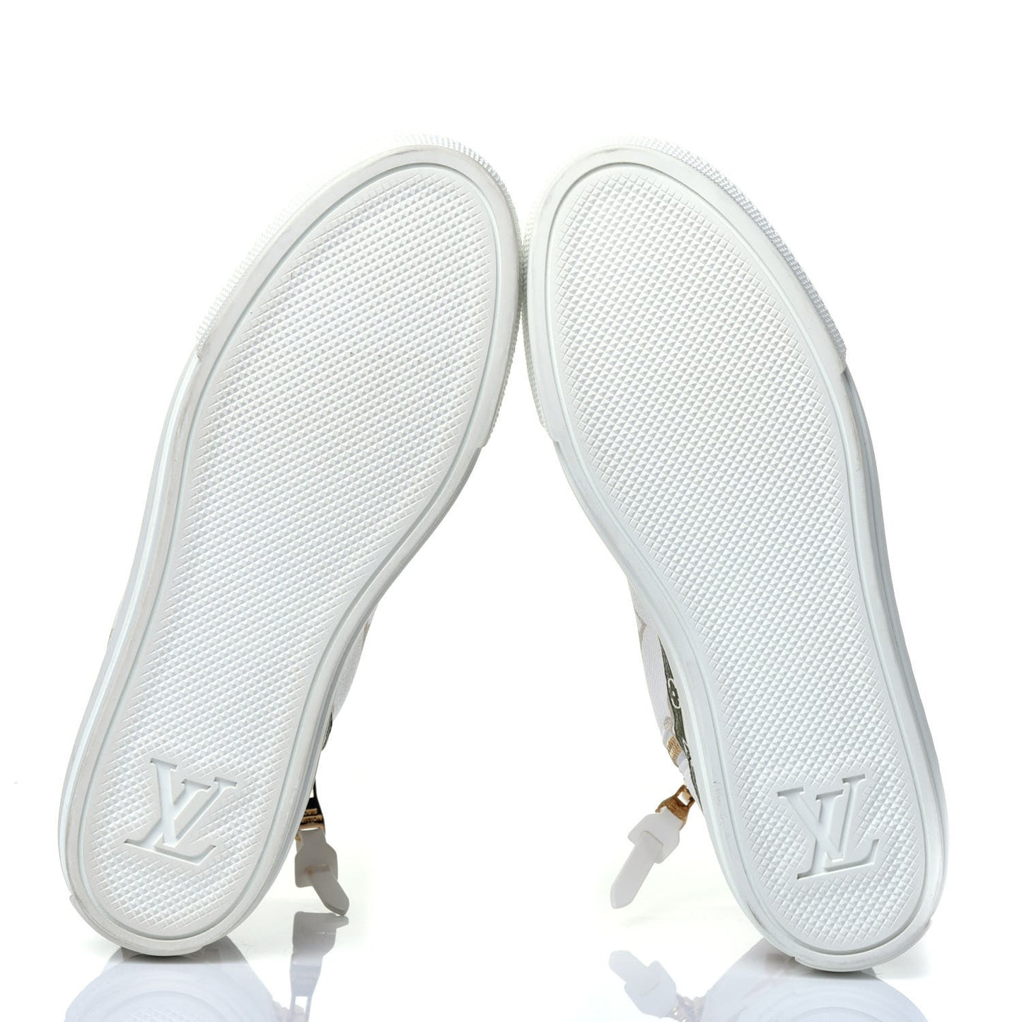 Monogram Giant Stellar Sneaker Boots 38 Kaki White Beige