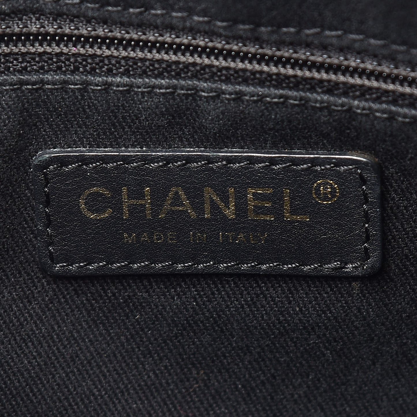 Caviar Quilted Shopping Tote Black
