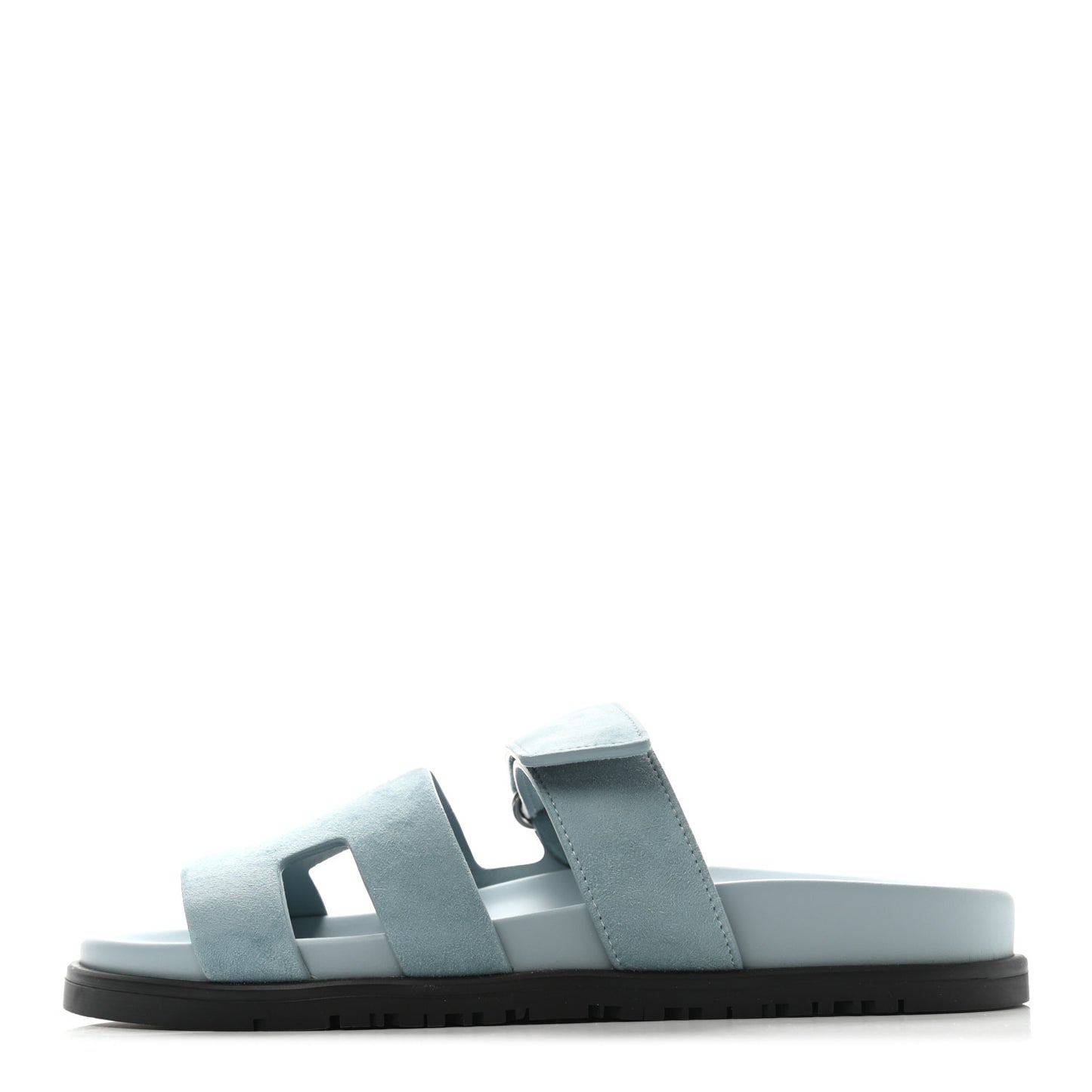 Suede Goatskin Womens Chypre Sandals 37 Vert d'eau