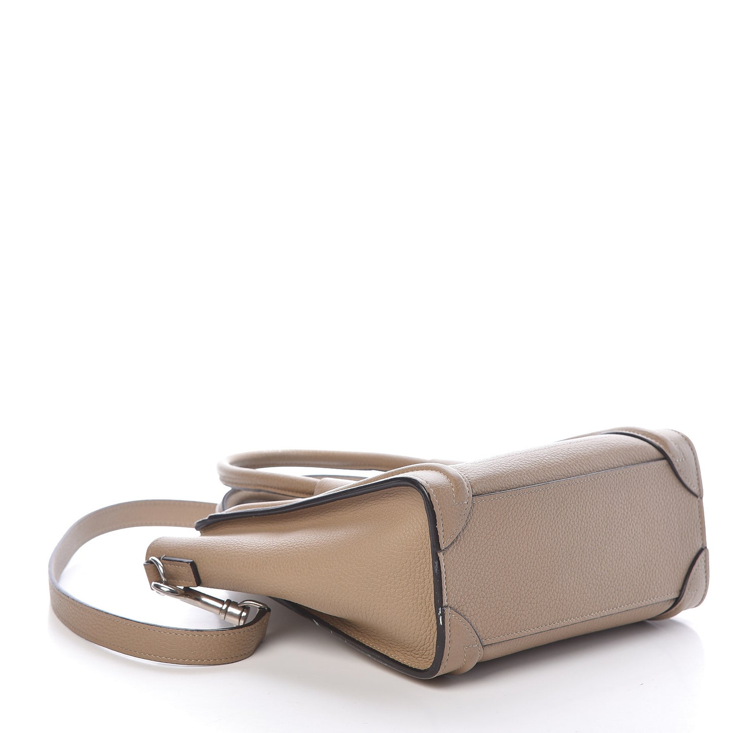 Drummed Calfskin Nano Luggage Dune
