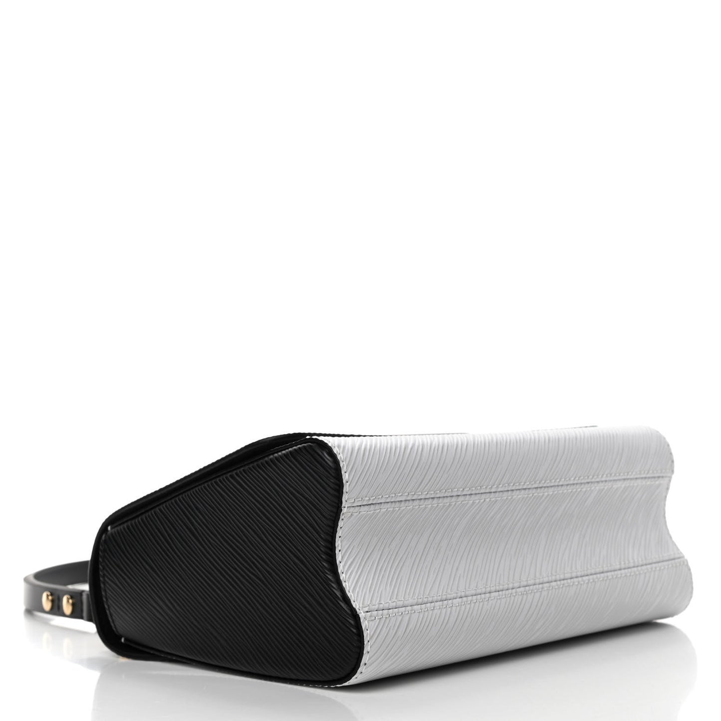 Epi Tortoiseshell Twist Shoulder Bag MM Black White