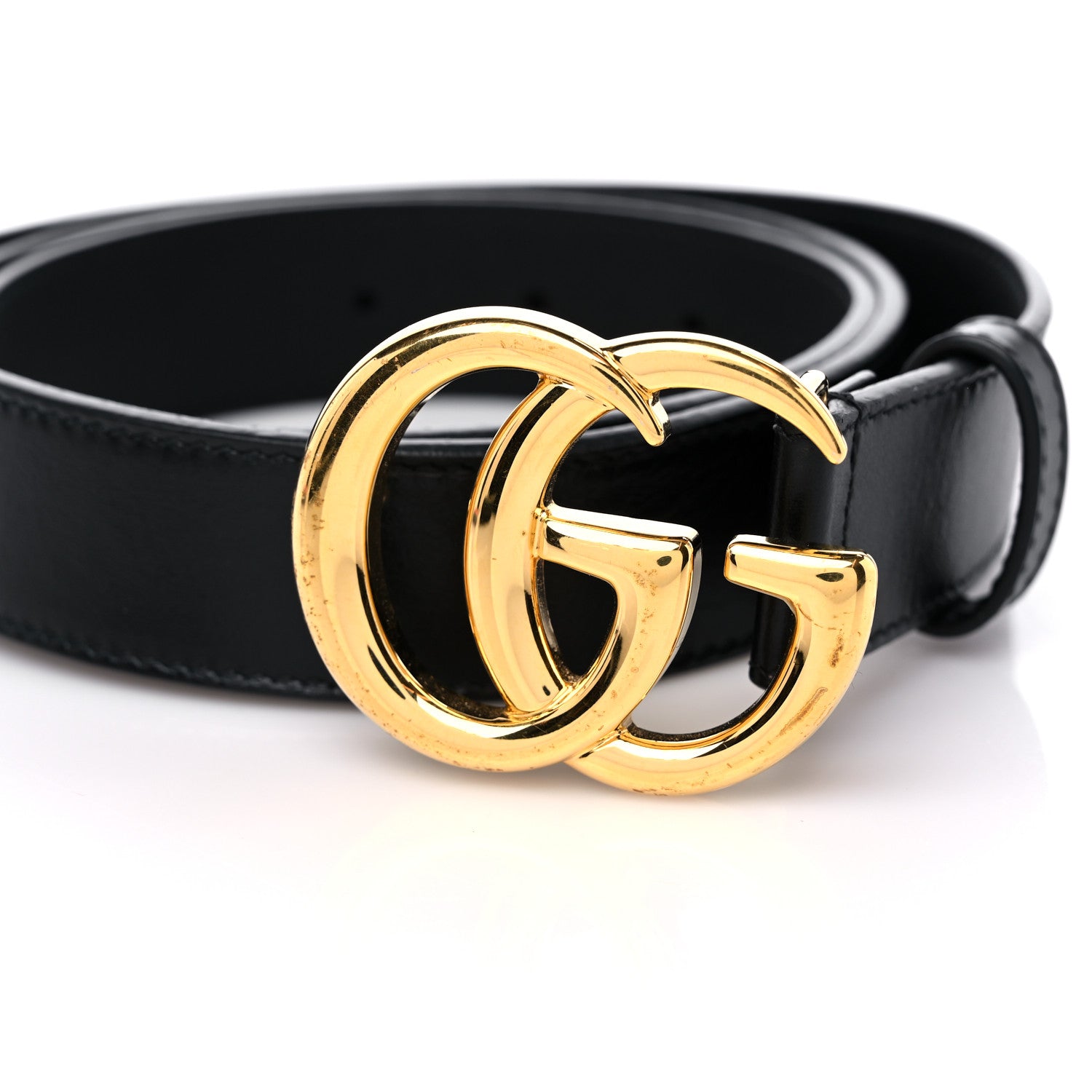 Gucci Plutone Calfskin Double G 30mm Belt 95 38 Black 6 of 6