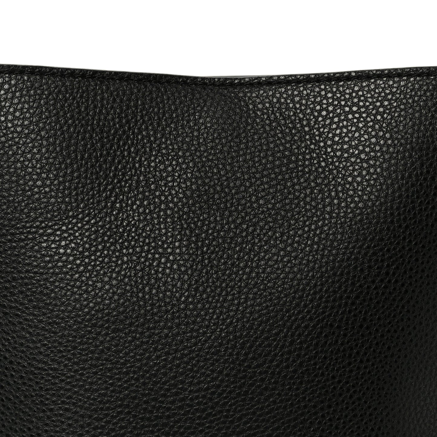 Grained Calfskin Drifter Bucket Bag Black