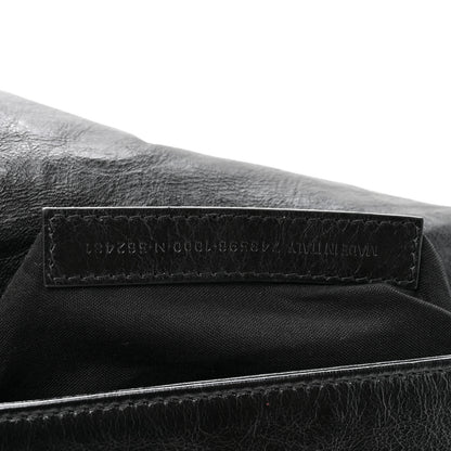Balenciaga Calfskin Medium BB Soft Flap Bag Black 7 of 10