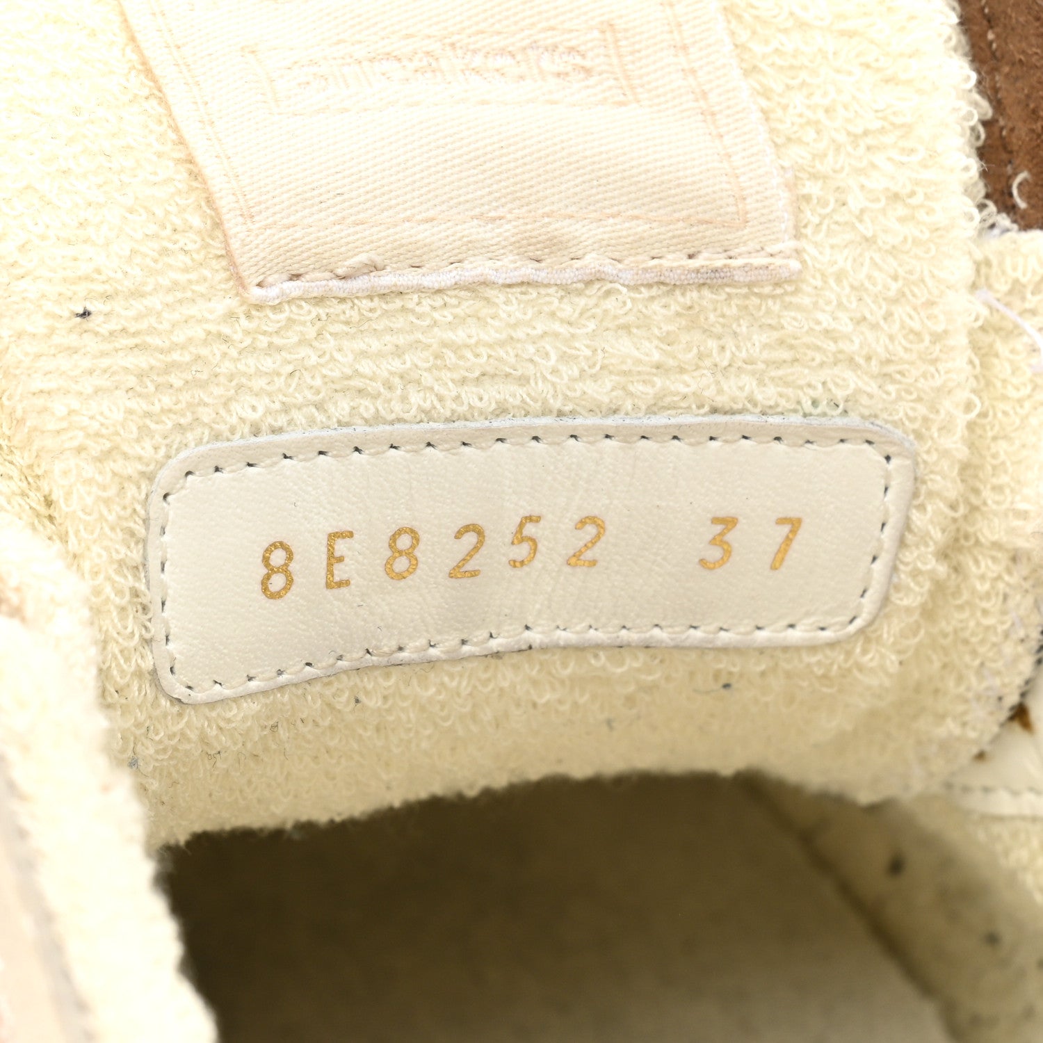 Fendi Calfskin Suede Houndstooth Fendi Match Low Top Sneakers 37 Cream Brown 9 of 14
