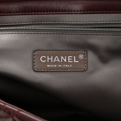 Chanel Lambskin Jumbo Coco Rain Flap Bordeaux 7 of 13