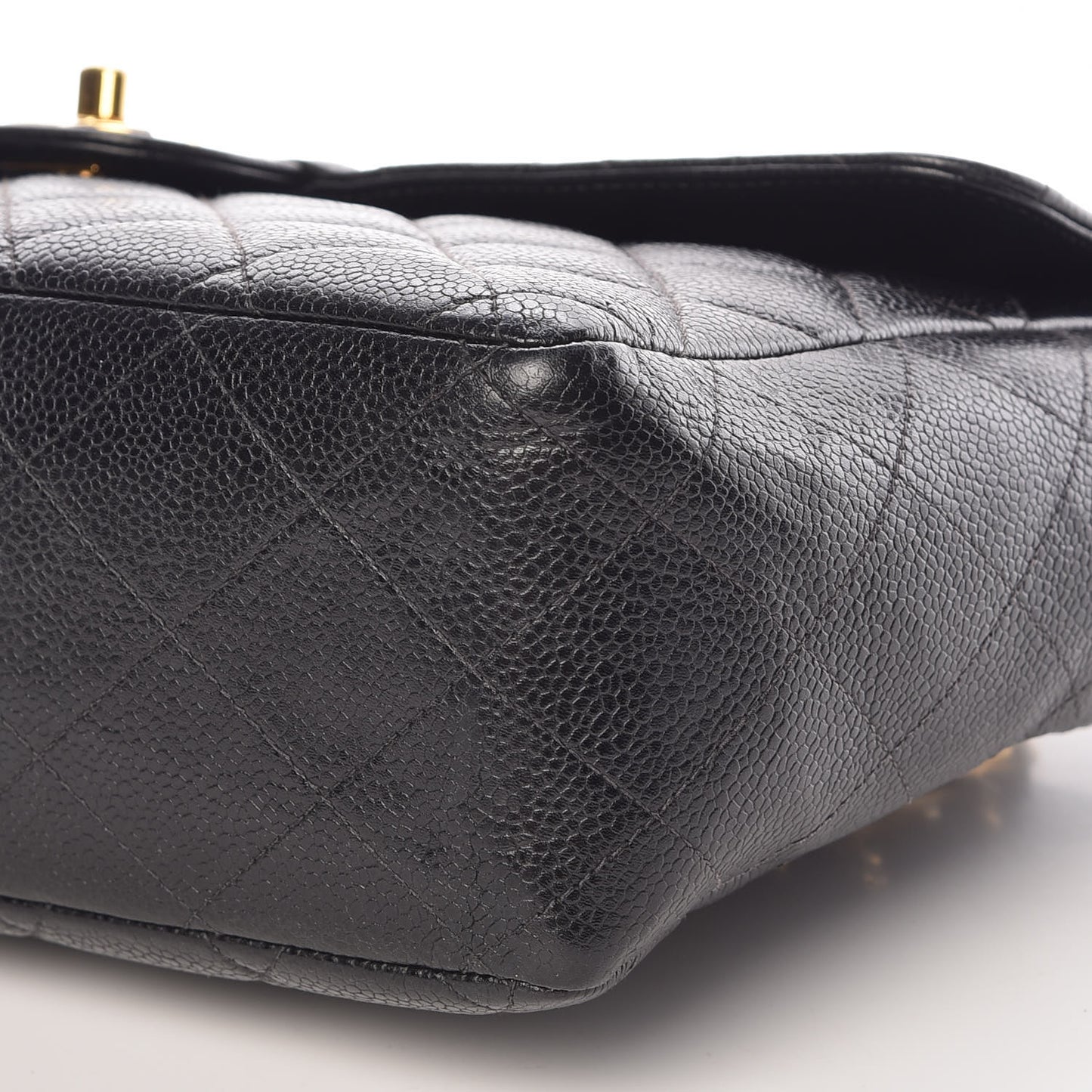 Caviar Jumbo Single Flap Black
