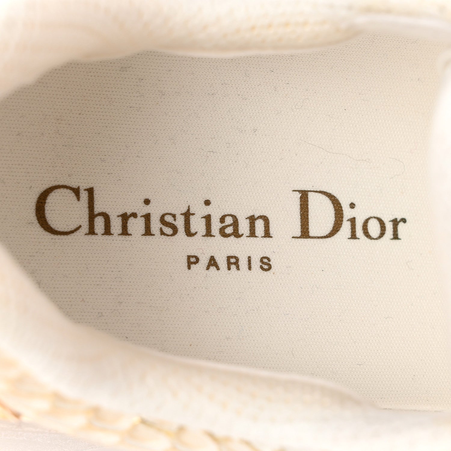 Christian Dior Matte Technical Fabric Mesh Dior Vibe Sneakers 39.5 White Gold 7 of 8