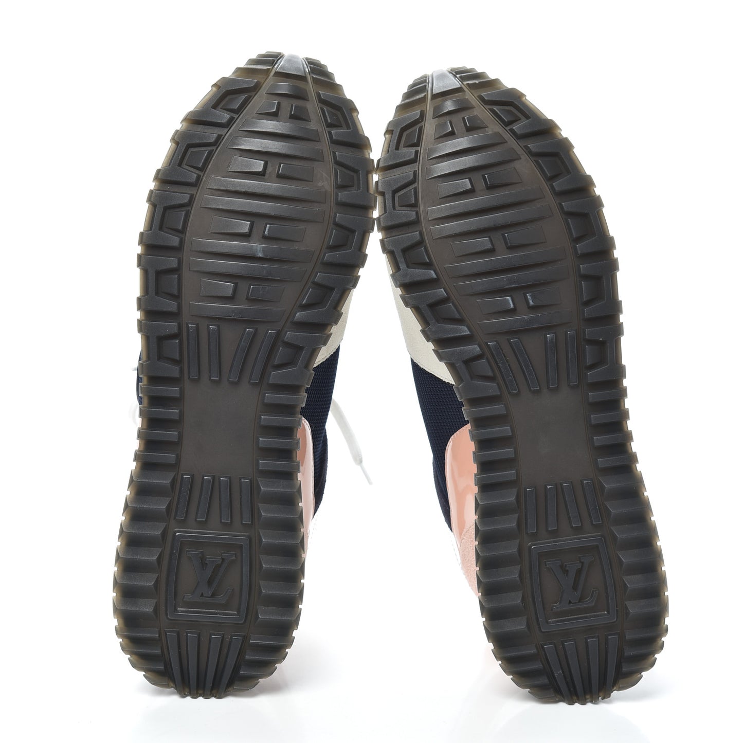 Suede Calfskin Run Away Sneakers 40 Blue Pink White