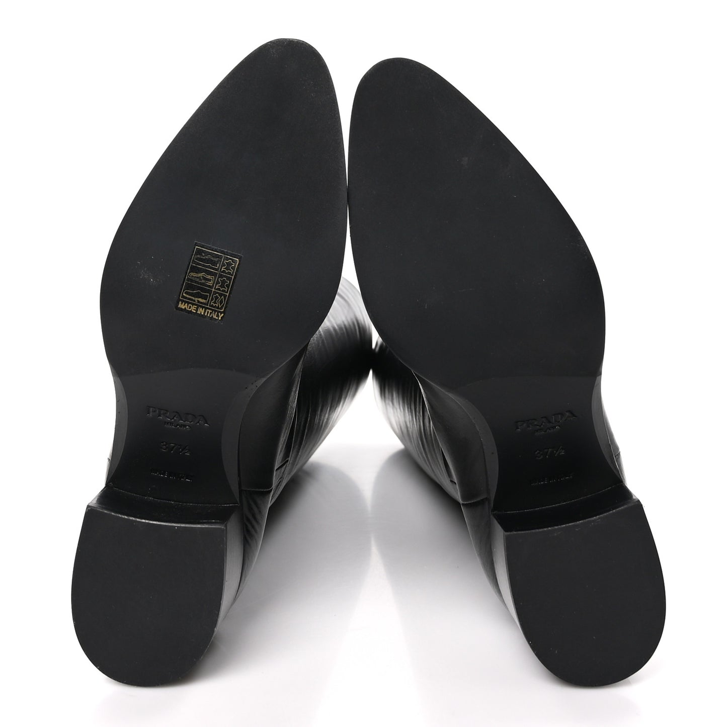 Spazzolato Knee High Boots 37.5 Black