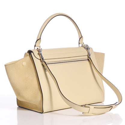 Celine Drummed Leather Suede Medium Trapeze Butter 3 of 9