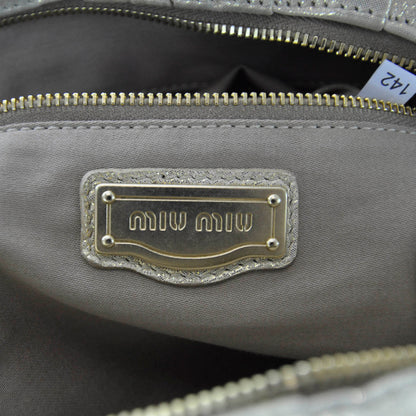 Miu Miu Lurex Pochette Platino 7 of 7