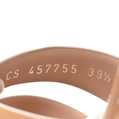 Saint Laurent Patent Tribute 75 Platform Sandals 39.5 Nude 8 of 8