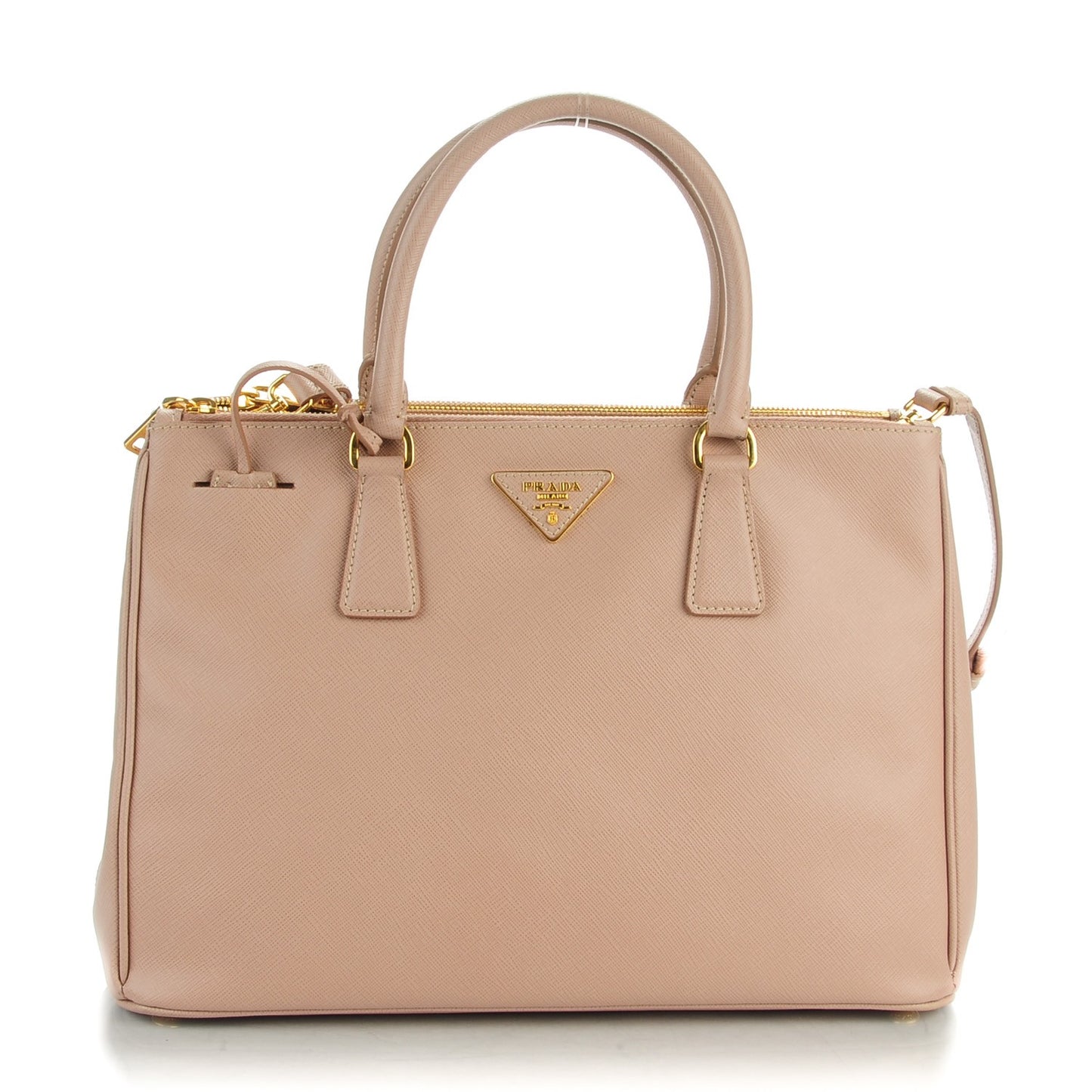 Saffiano Medium Galleria Double Zip Tote Cammeo